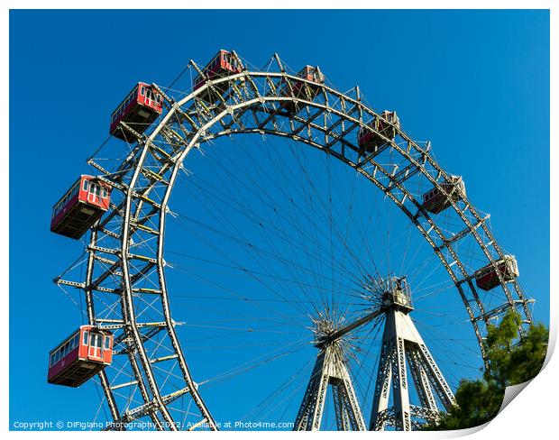 Prater Ferris Wheel Print by DiFigiano Photography