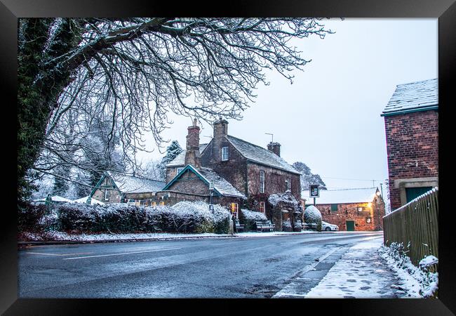 The Rockingham Arms Winter Time Framed Print by Apollo Aerial Photography