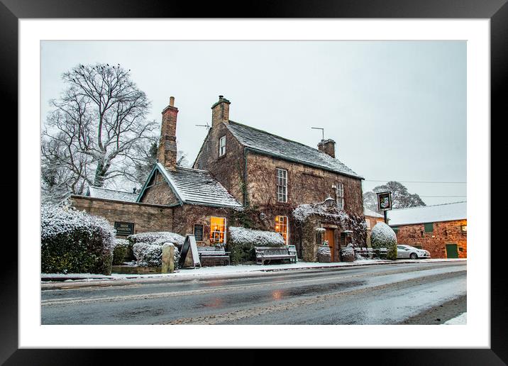 The Rockingham in Winter Framed Mounted Print by Apollo Aerial Photography
