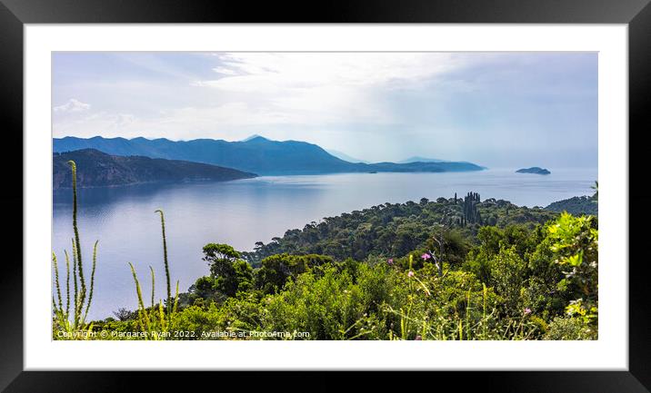 Adriatic Views from Lokrum Island Framed Mounted Print by Margaret Ryan