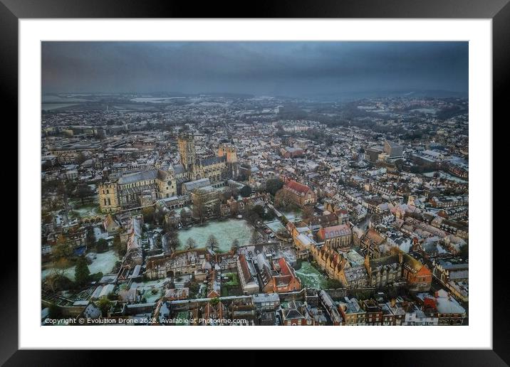 Building  Framed Mounted Print by Evolution Drone