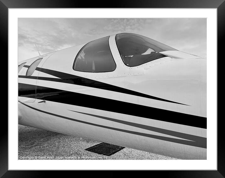Private Jet Canopy  Framed Mounted Print by David Pyatt