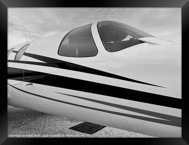 Private Jet Canopy  Framed Print by David Pyatt