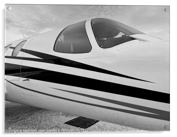 Private Jet Canopy  Acrylic by David Pyatt