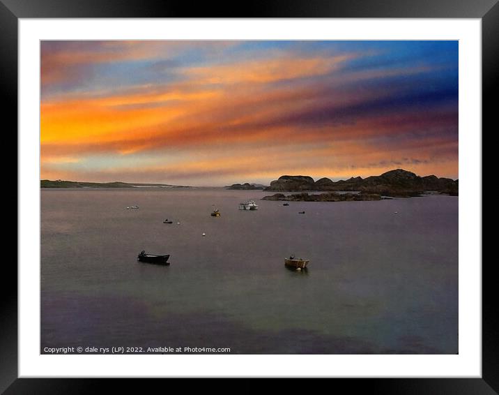 FIONNPHORT- ISLE OF MULL Framed Mounted Print by dale rys (LP)