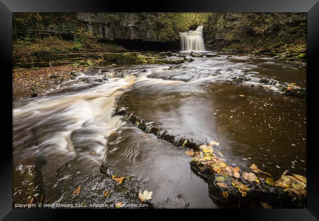 Cauldron Falls, West Burton, Yorkshire Dales Framed Print by Heidi Stewart