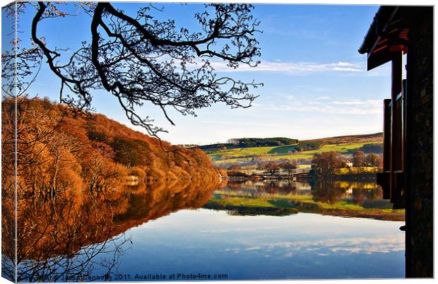 Pooley Bridge Reflections Canvas Print by Jason Connolly