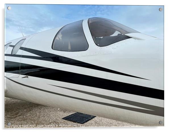 Cessna Private Jet Canopy  Acrylic by David Pyatt