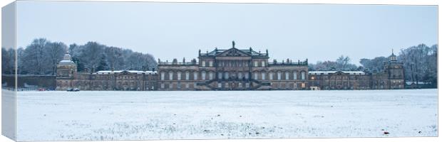 Wentworth Woodhouse Rotherham Winter Canvas Print by Apollo Aerial Photography