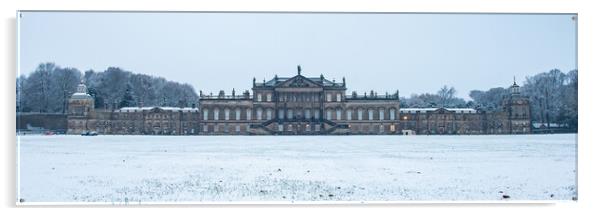 Wentworth Woodhouse Rotherham Winter Acrylic by Apollo Aerial Photography