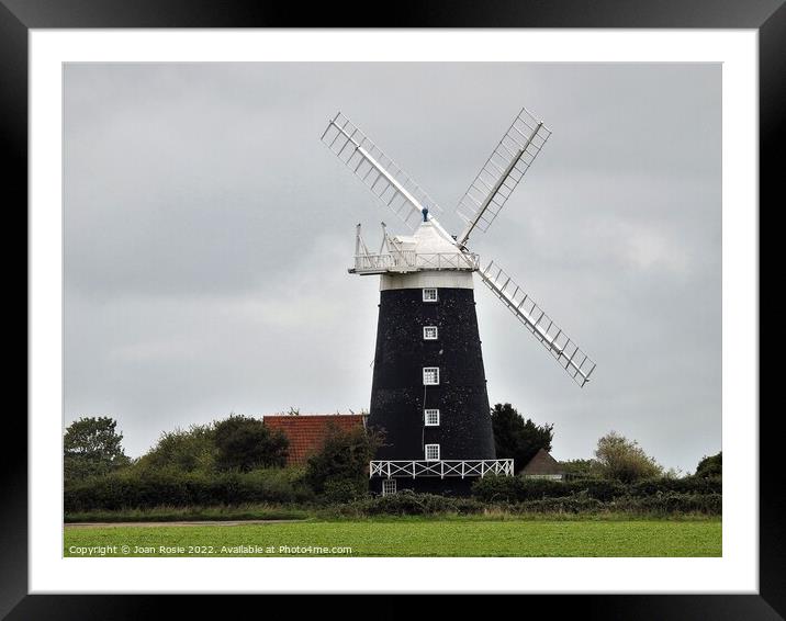 Tower Windmill in Burnham Overy Staithe Framed Mounted Print by Joan Rosie