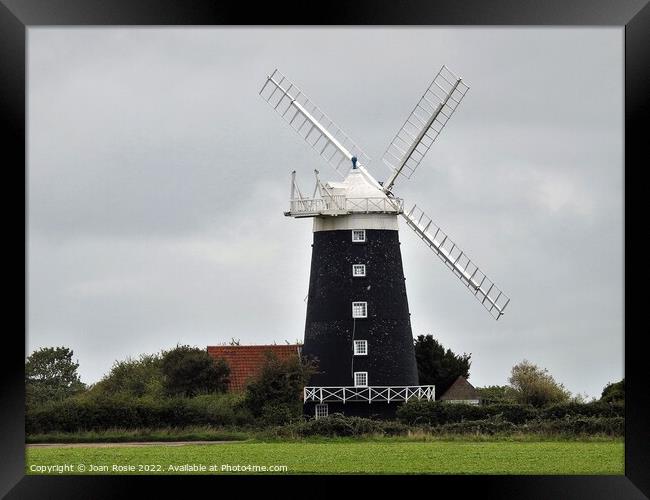 Tower Windmill in Burnham Overy Staithe Framed Print by Joan Rosie