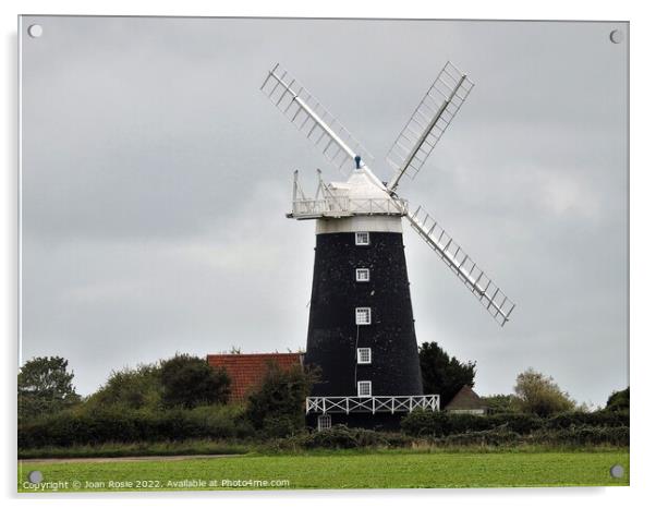 Tower Windmill in Burnham Overy Staithe Acrylic by Joan Rosie