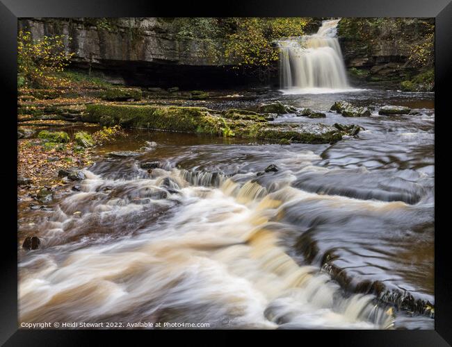 Cauldron Falls, West Burton, Yorkshire Dales Framed Print by Heidi Stewart