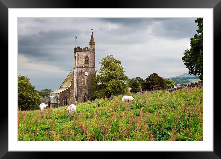 St Margarets Church, Hawes Framed Mounted Print by Stephen Mole