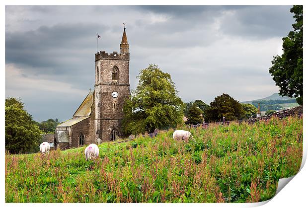 St Margarets Church, Hawes Print by Stephen Mole