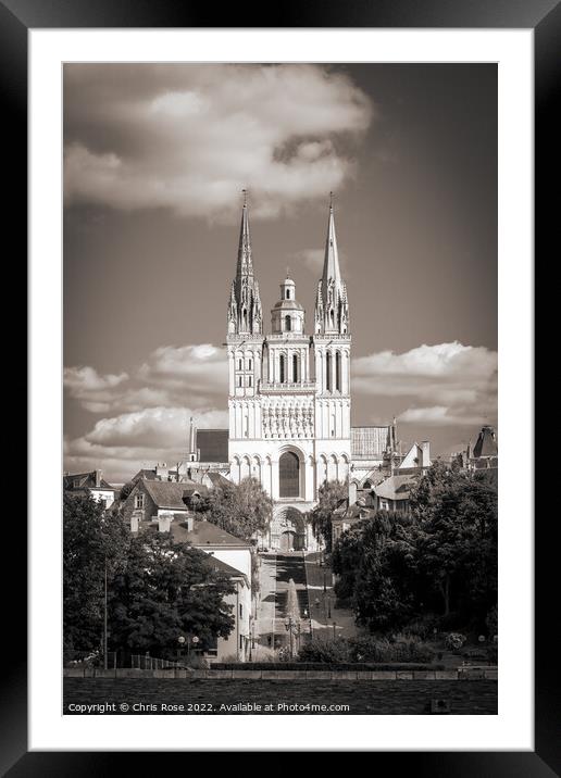 Angers cathedral Framed Mounted Print by Chris Rose