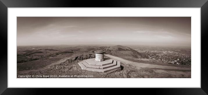 The Malvern Hills, Worcestershire Beacon Framed Mounted Print by Chris Rose