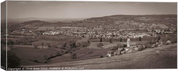 Stroud Valleys view Canvas Print by Chris Rose