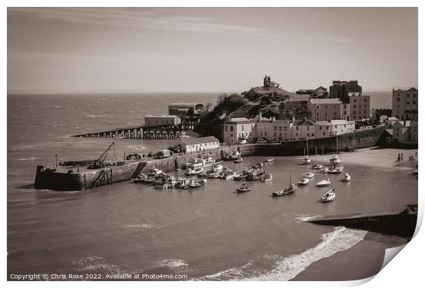 Tenby Harbour Print by Chris Rose