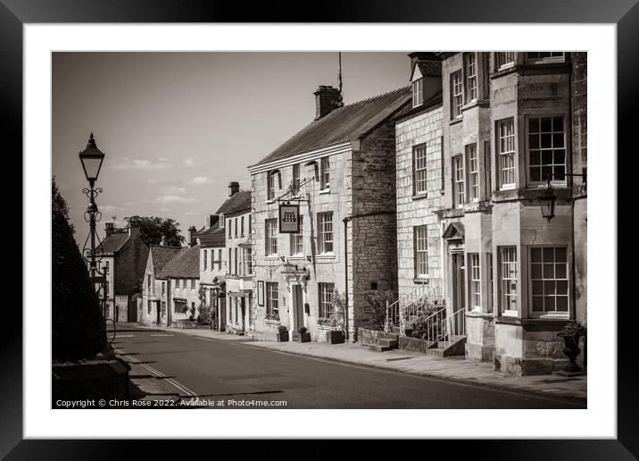 Painswick in The Cotswolds, UK Framed Mounted Print by Chris Rose