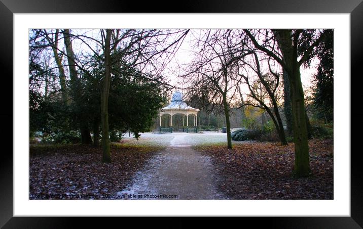 Exhibition Park Bandstand Framed Mounted Print by Richard Fairbairn