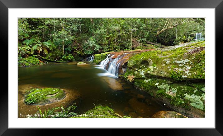 A Parallel View - Somesby Falls Framed Mounted Print by Mark Lucey