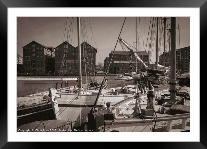  Gloucester Docks Framed Mounted Print by Chris Rose