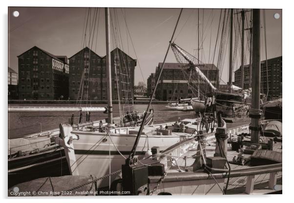  Gloucester Docks Acrylic by Chris Rose