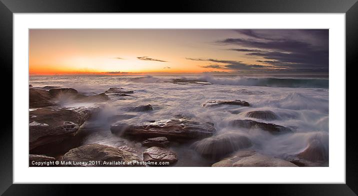 Little Bay Rising Framed Mounted Print by Mark Lucey
