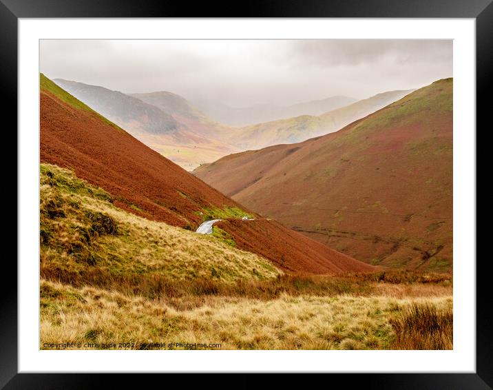 Mist over Buttermere Framed Mounted Print by chris hyde