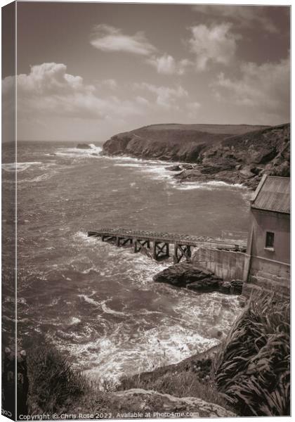 Lizard Point. The old lifeboat station. Canvas Print by Chris Rose