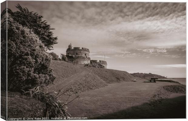 St Mawes Castle, Cornwall Canvas Print by Chris Rose