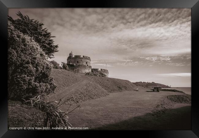 St Mawes Castle, Cornwall Framed Print by Chris Rose