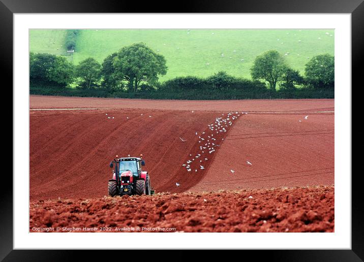 Rich Harvest Soil Framed Mounted Print by Stephen Hamer