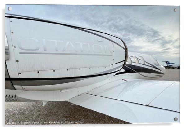 Cessna Citation Jet Engine Acrylic by David Pyatt