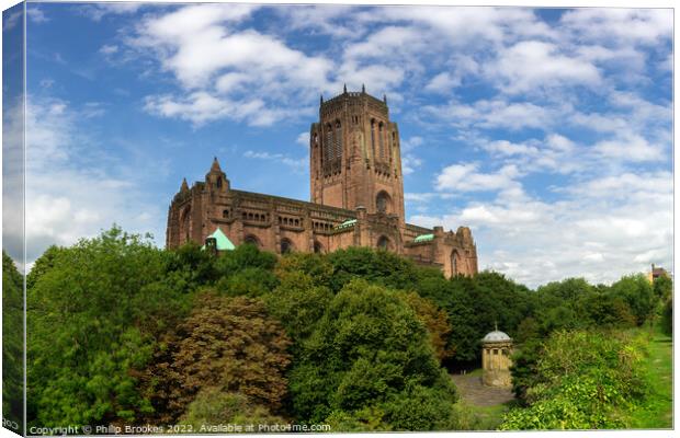 Liverpool Anglican Cathedral Canvas Print by Philip Brookes