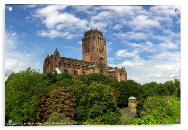 Liverpool Anglican Cathedral Acrylic by Philip Brookes