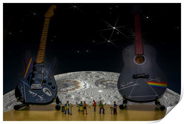 A Rocking Night Under the Starry Skies Print by Steve Purnell
