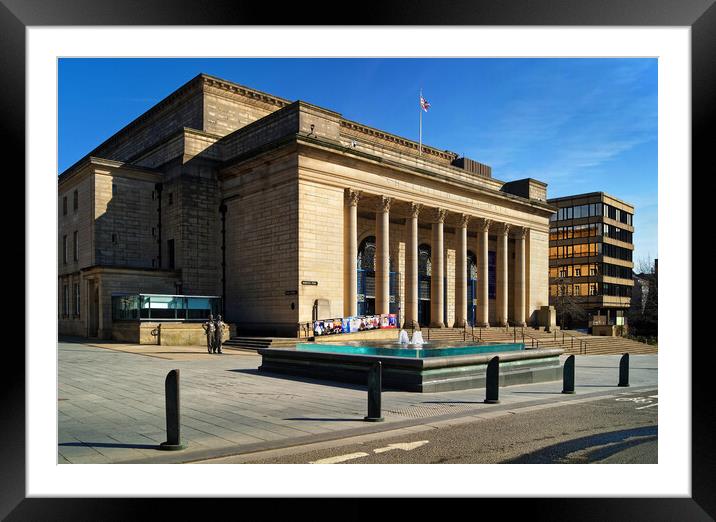 Sheffield City Hall Framed Mounted Print by Darren Galpin