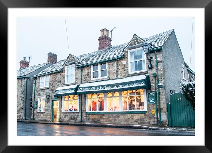 The Village Shop Framed Mounted Print by Apollo Aerial Photography