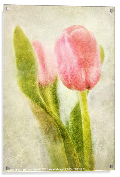 Textured Tulip Acrylic by Natalie Kinnear