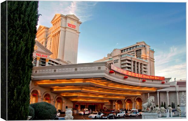 Caesars Palace Las Vegas United States Of America Canvas Print by Andy Evans Photos