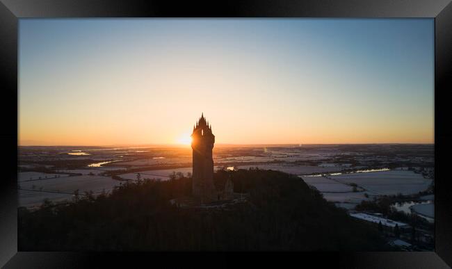 The Wallace Monument Sunrise Framed Print by Anthony McGeever