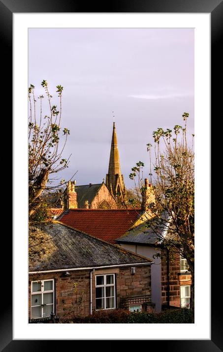 Over The Rooftops Framed Mounted Print by Richard Fairbairn