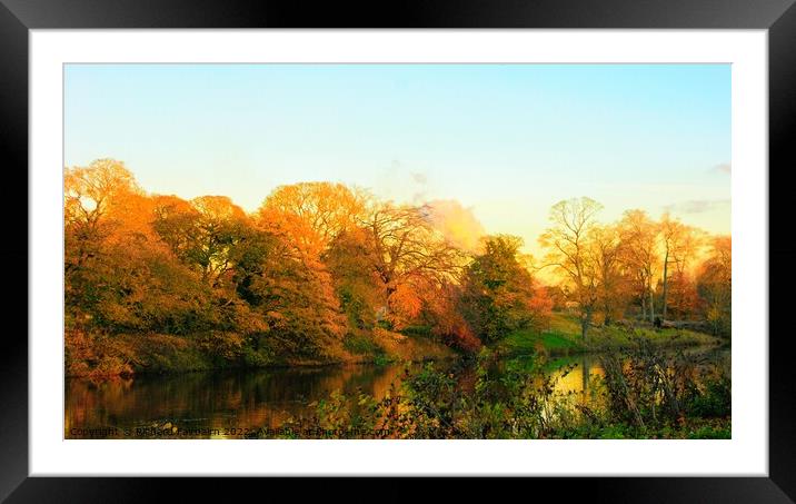 Autumn Day Framed Mounted Print by Richard Fairbairn