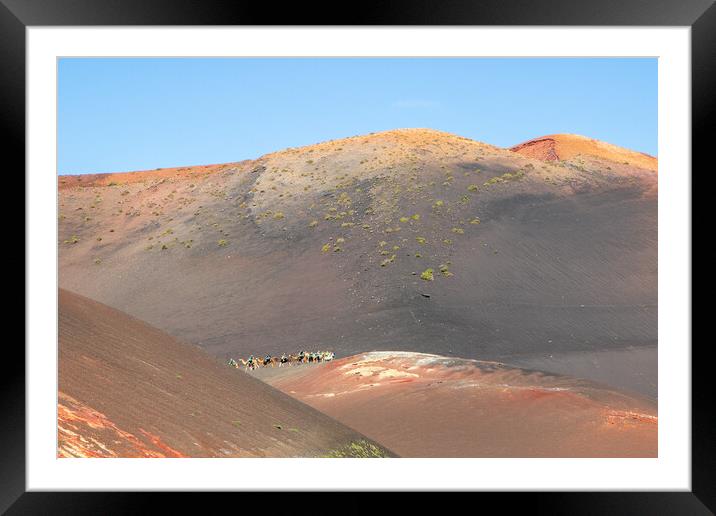 Timanfaya National Park, Lanzarote Framed Mounted Print by chris smith