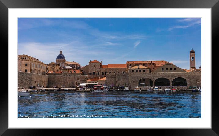 Dubrovnik Old Town Port Framed Mounted Print by Margaret Ryan