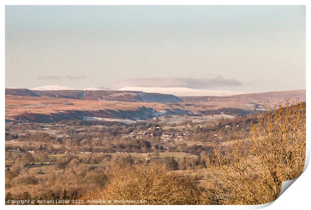 Frosty Middleton and Beyond from Folly Top Print by Richard Laidler