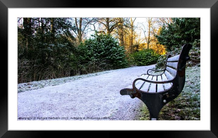 Frozen Walk Through Nature Framed Mounted Print by Richard Fairbairn